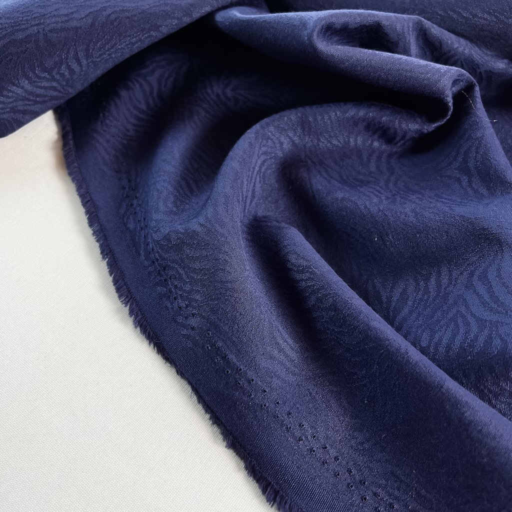 4211196857 e پارچه ژاکارد Maréline Blue Jacquard - Image 1
