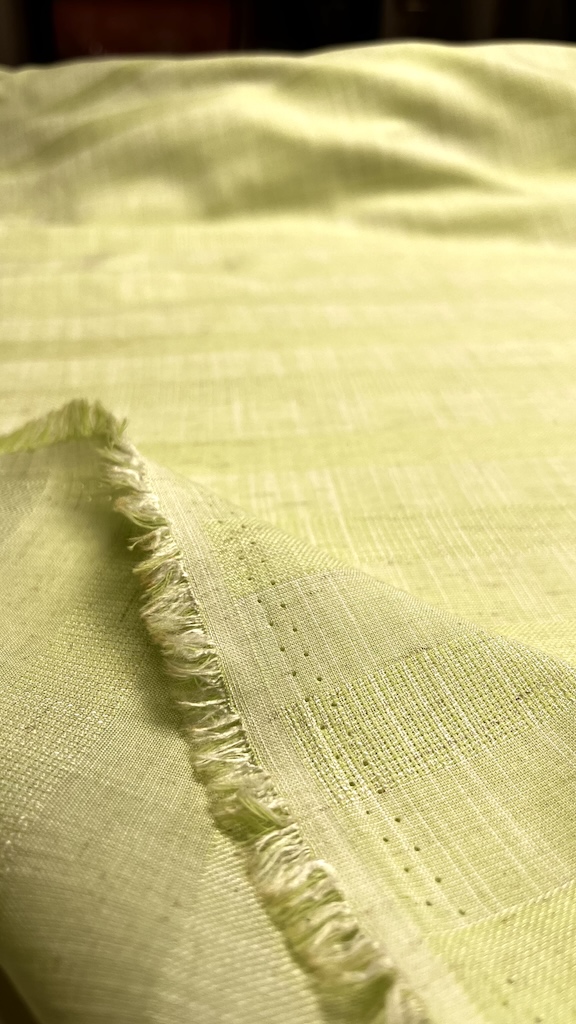 3111635813.72 پارچه لینن Lemon Effect Striped Linen - Image 1