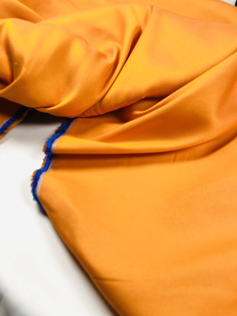 4101124687514.79 پارچه ساتن Sunset Orange Duvia Satin - Image 1