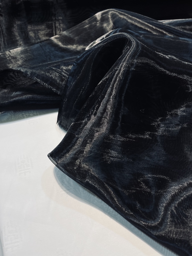 41111866645.83Black Organza پارچه ارگانزا Black Organza - Image 1