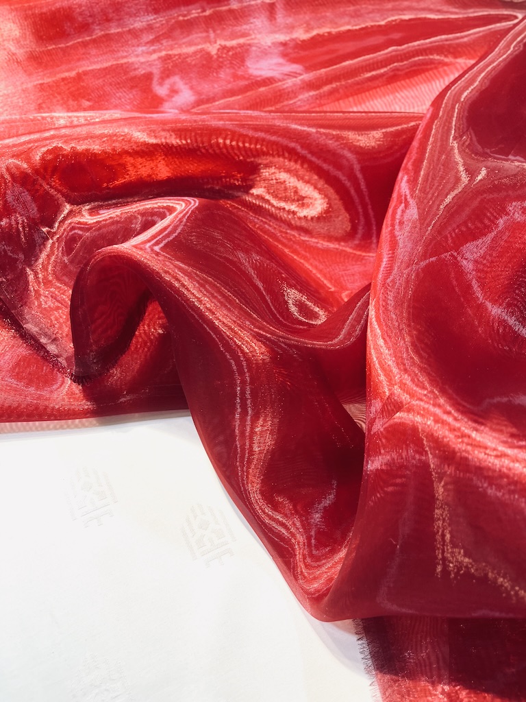 41111866625.83 پارچه ارگانزا Cherry Red Organza - Image 1